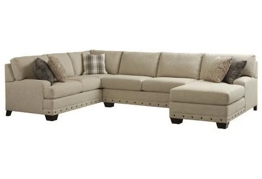 Style Solutions Carmen 3 Piece Sectional by Bassett at Esprit Decor Home Furnishings